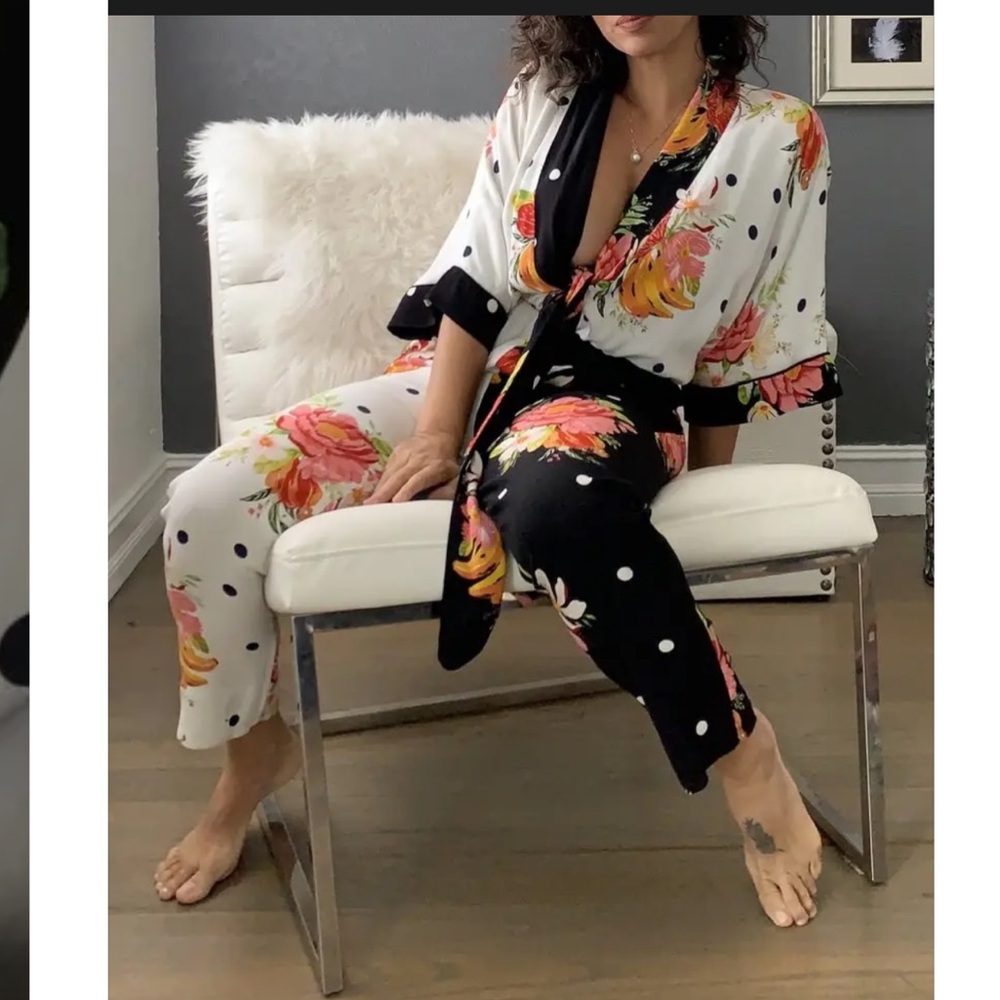 Farm Rio NWT’s mix Nanaju Jumpsuit sz S